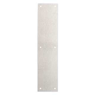 BRINKS Commercial - Commercial 15" Push Door Plate, Stainless Steel Finish - Rust and Corrosion Resistant Door Plate