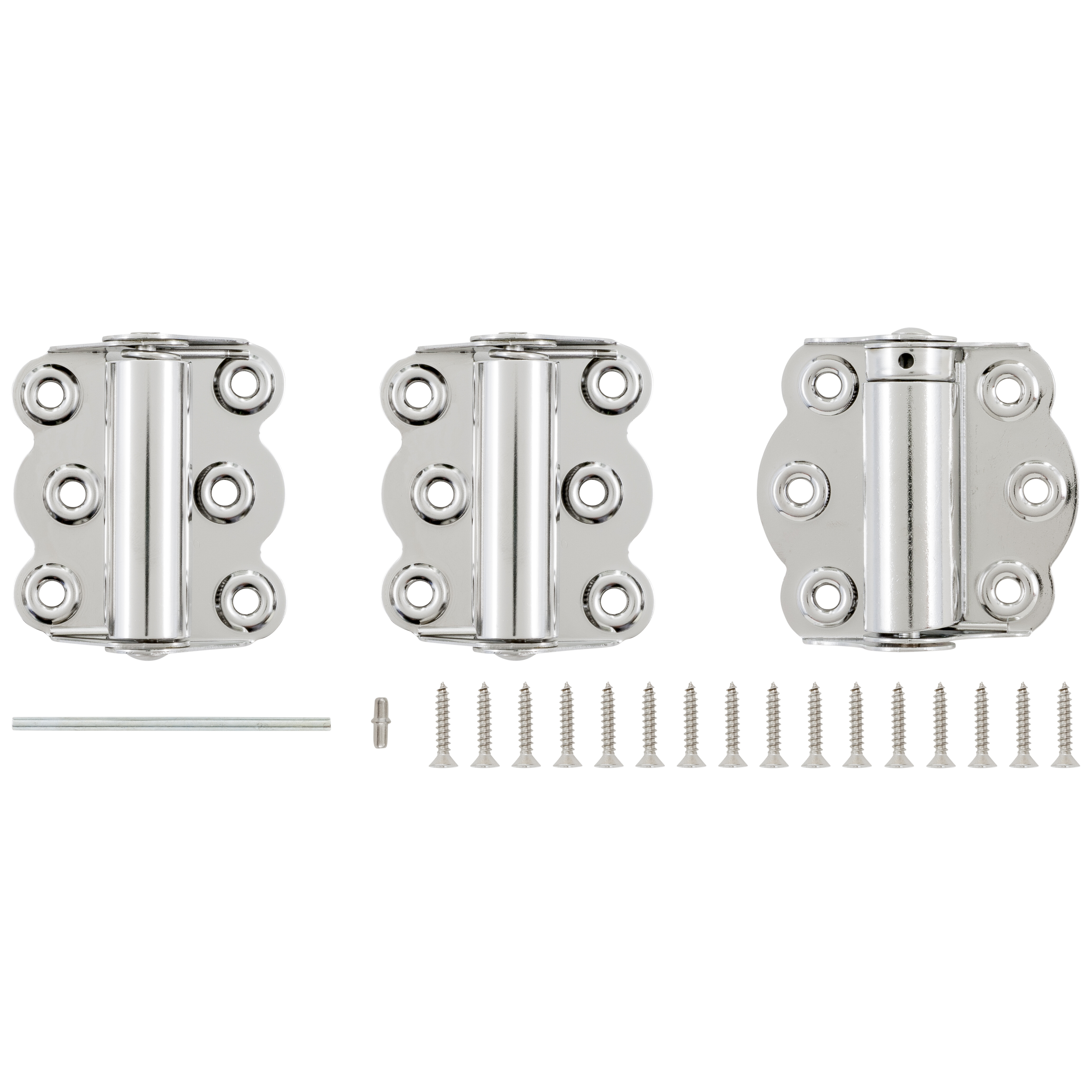 Stainless Steel Self-Closing Adjustable Hinge Wright Products 2-3/4 in 3-Pack 